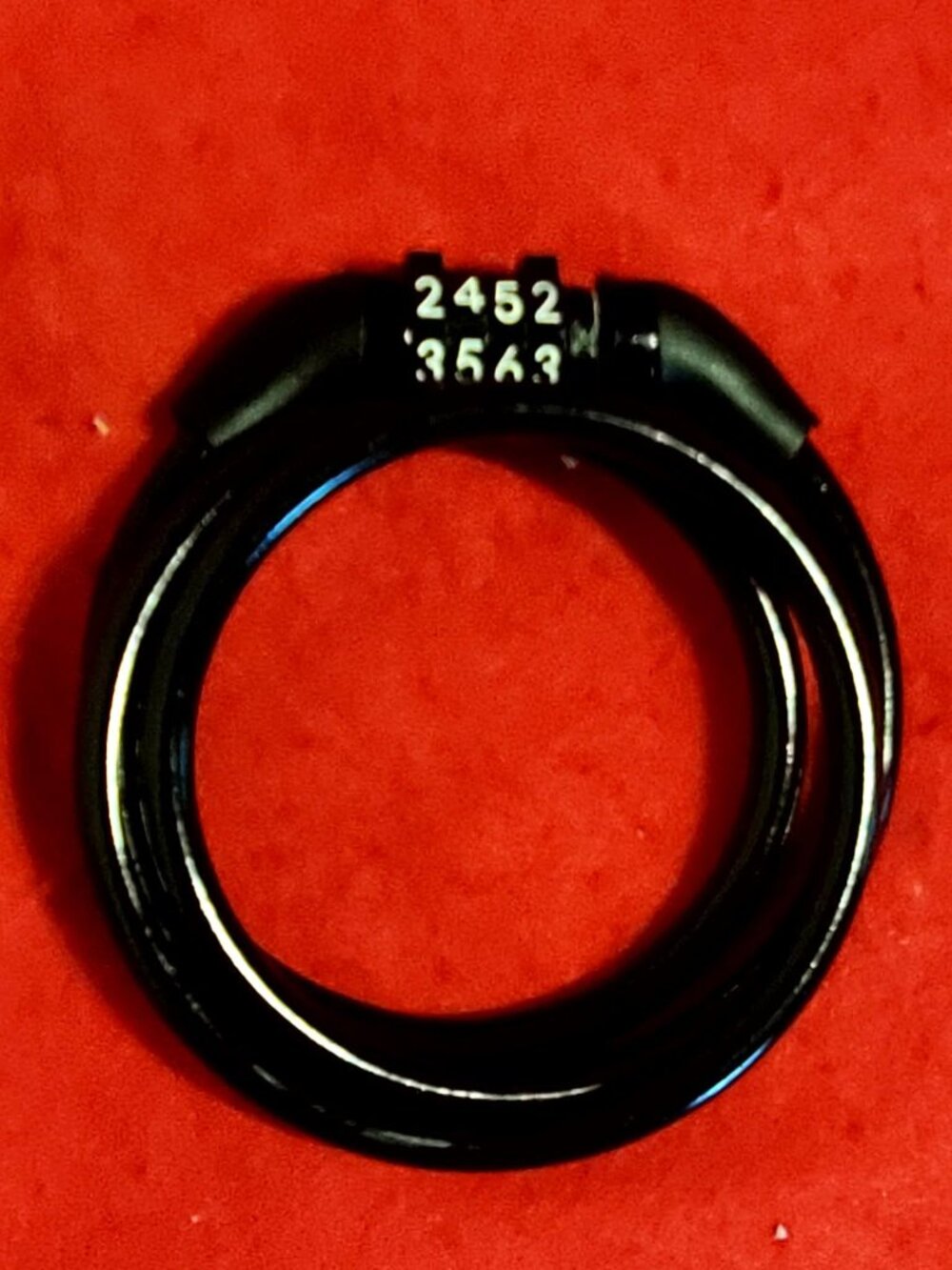 Brand New Cable Combination Lock Heavy Duty Sof Coated Black Cable - Save $ A+